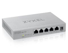 Zyxel MG-105, 5 portos asztali 2.5G MultiGig felügyelet nélküli kapcsoló