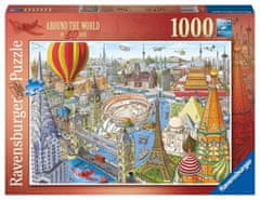 Ravensburger Puzzle - 80 nap alatt a világ körül 1000 darab