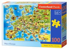 Castorland Puzzle Európa térképe 100 darab