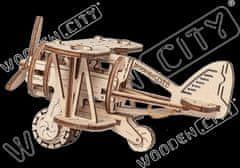 Wooden city 3D kirakós Biplane 63 darab