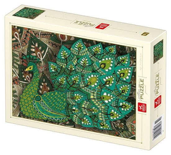 D-Toys DEICO Puzzle minta páva 1000 darab