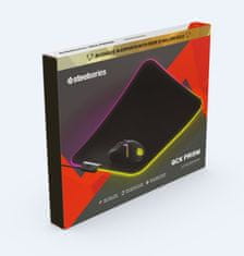 SteelSeries QcK QcK Black Prism Cloth egérpad RGB (M), 320 x 270 x 4mm