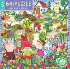 eeBoo négyzet alakú puzzle Kertészkedés 64 darab