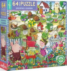 eeBoo négyzet alakú puzzle Kertészkedés 64 darab