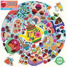 eeBoo Kerek puzzle Tea party 500 darab