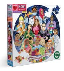 eeBoo Kerek puzzle Nemzetközi Nőnap 500 darab