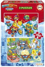 EDUCA Puzzle Superthings 2x100 darabos puzzle