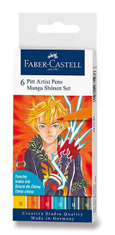 Faber-Castell Faber - Castell Marker Pitt művész toll Manga Shonen 2 6 db