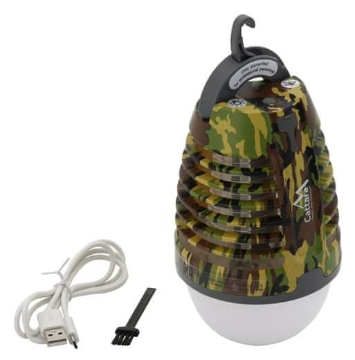 Cattara LED zseblámpa PEAR ARMY újratölthető + rovarfogó