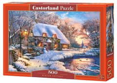 Castorland Téli házikó puzzle 500 darabos puzzle