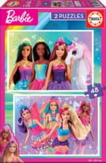 EDUCA Puzzle Barbie 2x48 darab