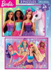 EDUCA Puzzle Barbie 2x48 darab