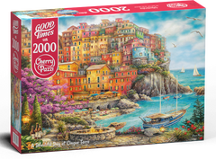 Cherry Pazzi Puzzle Gyönyörű nap Cinque Terre-ben 2000 darab