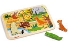 Janod Puzzle Zoo állatkert Chunky