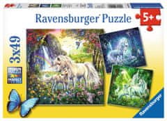 Ravensburger Puzzle Gyönyörű egyszarvúak 3x49 darab