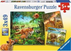 Ravensburger Puzzle állatok 3x49 darab