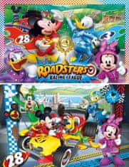 Clementoni Puzzle Supercolor - Mickey Racer 2 x 20 darab