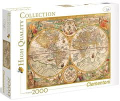 Clementoni Puzzle - Antic térkép, 2000 darab