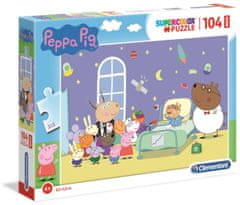 Clementoni Puzzle Supercolor Maxi - Peppa Malac, 104 darab