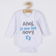 NEW BABY Új baba nyomtatott bodysuit Hello, I'm new here - 62 (3-6m)