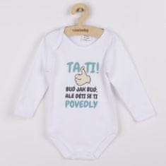 Nyomtatott bodysuit Daddy, ... megvan a gyerek - 80 (9-12m)