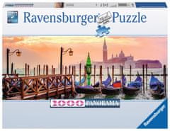 Ravensburger Puzzle - Gondolák Velencében 1000 darab Panorama