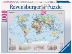 Ravensburger Puzzle - Politikai világtérkép 1000 darab