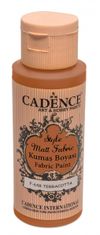 Cadence Style matt textilfesték - barna terrakotta / 50 ml