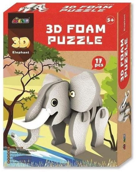 AVENIR 3D habszivacs puzzle - Elefánt