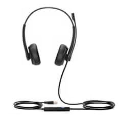 YEALINK UH34 kettős headset mindkét fülre USB-csatlakozóval a Teams számára