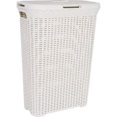 CURVER szennyestartó kosár RATTAN 40l 45x27x62cm PH CREAM