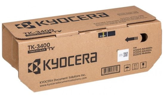 Kyocera TK-3400 toner (fekete, 12500 oldal) ECOSYS PA4500x/MA4500x/fx nyomtatóhoz