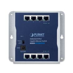 Planet ipari lapos kapcsoló 8x 1Gb, 12VDC, IP30, -20/60deg, ventilátor nélkül