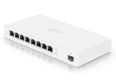 Ubiquiti UISP Router - 8x GbE, 1x SFP, ventilátor nélküli, 8x PoE Out 27V (PoE költségvetés 110W)