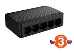 Tenda SG105M - 5x Gigabit asztali Ethernet mini switch, 10/100/1000 Mbps, 10Gb/s, ventilátor nélkül