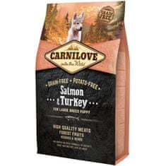 Carnilove Dog Puppy Lazac és pulyka nagytestű kutyáknak 4 kg