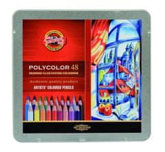 KOH-I-NOOR art zsírkréták POLYCOLOR rajzkészlet 48 db ón dobozban