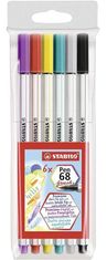 Stabilo Pen 68 ecset 6 darabos készlet PVC tokban