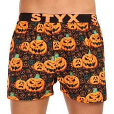 Styx férfi klasszikus boxeralsó art sport gumi Halloween tök (B1755) - méret XXL