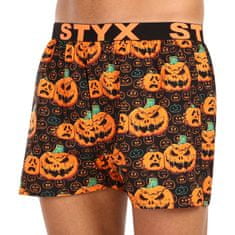 Styx férfi klasszikus boxeralsó art sport gumi Halloween tök (B1755) - méret XXL