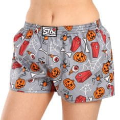 Styx Női boxeralsó art klasszikus gumi Halloween koporsó (K1752) - méret XL