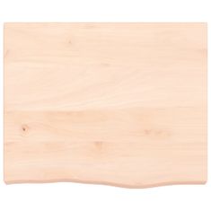 Greatstore kezeletlen tömör tölgyfa asztallap 60x50x6 cm