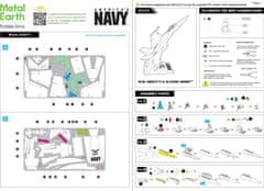 Metal Earth 3D puzzle F,A-18 Super Hornet - Kék Angyalok (ICONX)