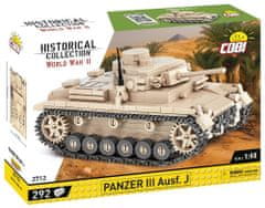 Cobi 2712 II. világháborús Panzer III Ausf J, 1:48, 292 k