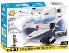 Cobi 5729 II. világháborús Mitsubishi A6M2 ZERO-SEN, 1:32, 347 k, 1 f