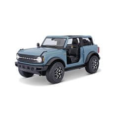 Burago Maisto - 2021 Ford Bronco Badlands (ajtók nélkül), kék, 1:18