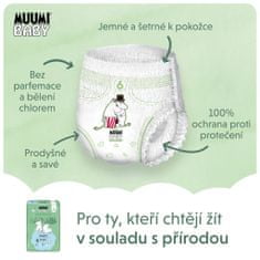 MUUMI BABY Pants 6 Junior 12-20 kg (108 db), havi csomag öko-nadrágos pelenkák