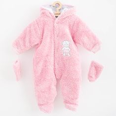 NEW BABY Új Baby Szép Medve Téli Jumpsuit Rózsaszín - 74 (6-9m)