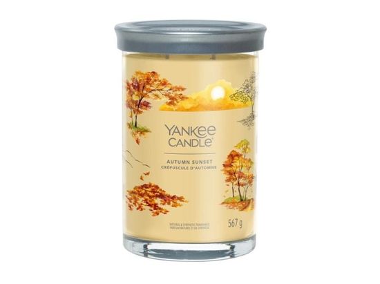 Yankee Candle Őszi naplemente gyertya 567g / 2 kanóc (Signature tumbler large)