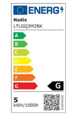 Nedis LTLGQ3M2BK - LED lámpa vezeték nélküli töltővel, fényerőszabályzóval | LED / Qi | 10 W | 2700 - 6500 K